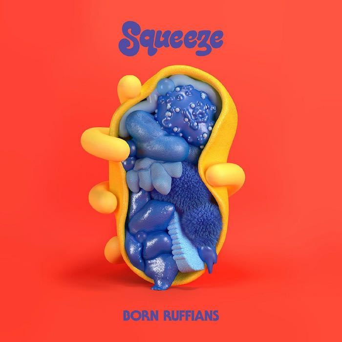 Portada de Squeeze, el segundo álbum publicado en 2020 por los Born Ruffians