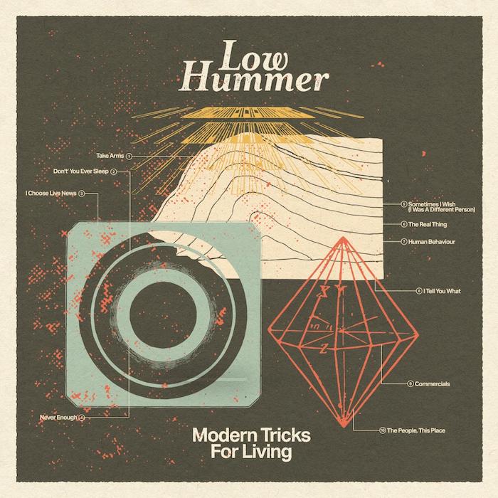 Portada del primer álbum de los Low Hummer, Modern Tricks For Living - 2021 - Dance To the Radio
