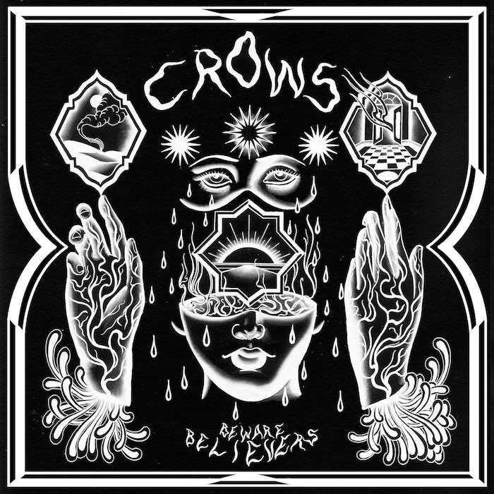 Portada de Beware Believers, el nuevo trabajo de los Crows - 2022 Fuzz Club Records