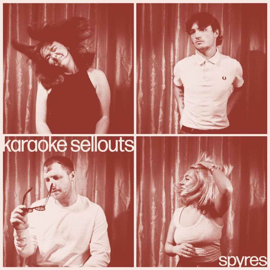 Portada del nuevo EP de los Spyres, Karaoke Sellouts.
Publicado el 26 de noviembre de 2023 - LAB Records.